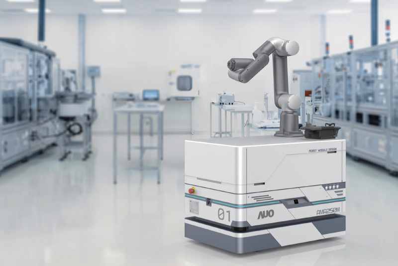 DB真人整合AI人工智慧、IoT物聯網與Cloud雲端平台服務，開發模組化AMR 250M自主移動機器人，滿足多元自動化生產需求，在智慧工廠中扮演著串接和搬運的角色